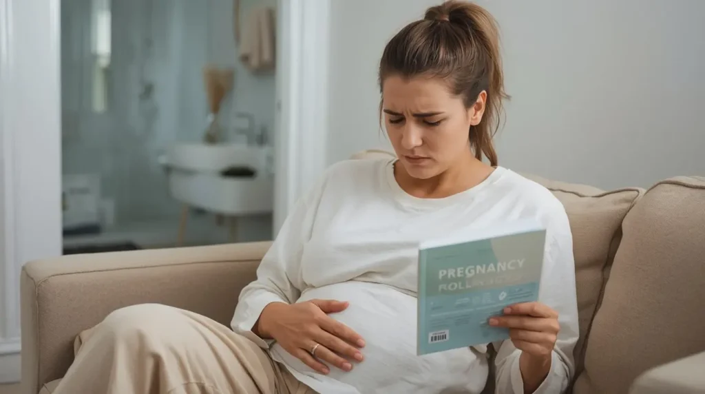 A pregnant lady facing the constipation
